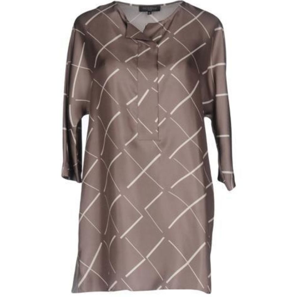 Designer Metallic gray blouse